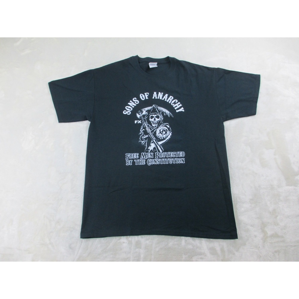 Sons Of Anarchy Shirt Mens Large Black Grim Reaper Television Series